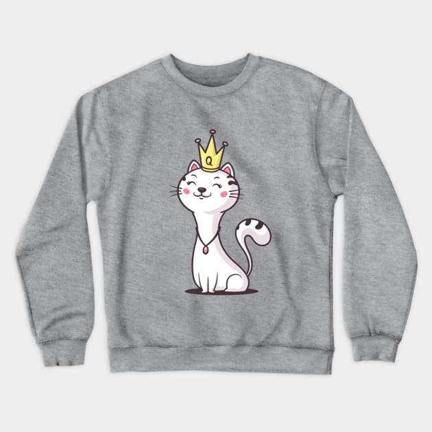 Cat Queen Crewneck Sweatshirt by zoljo